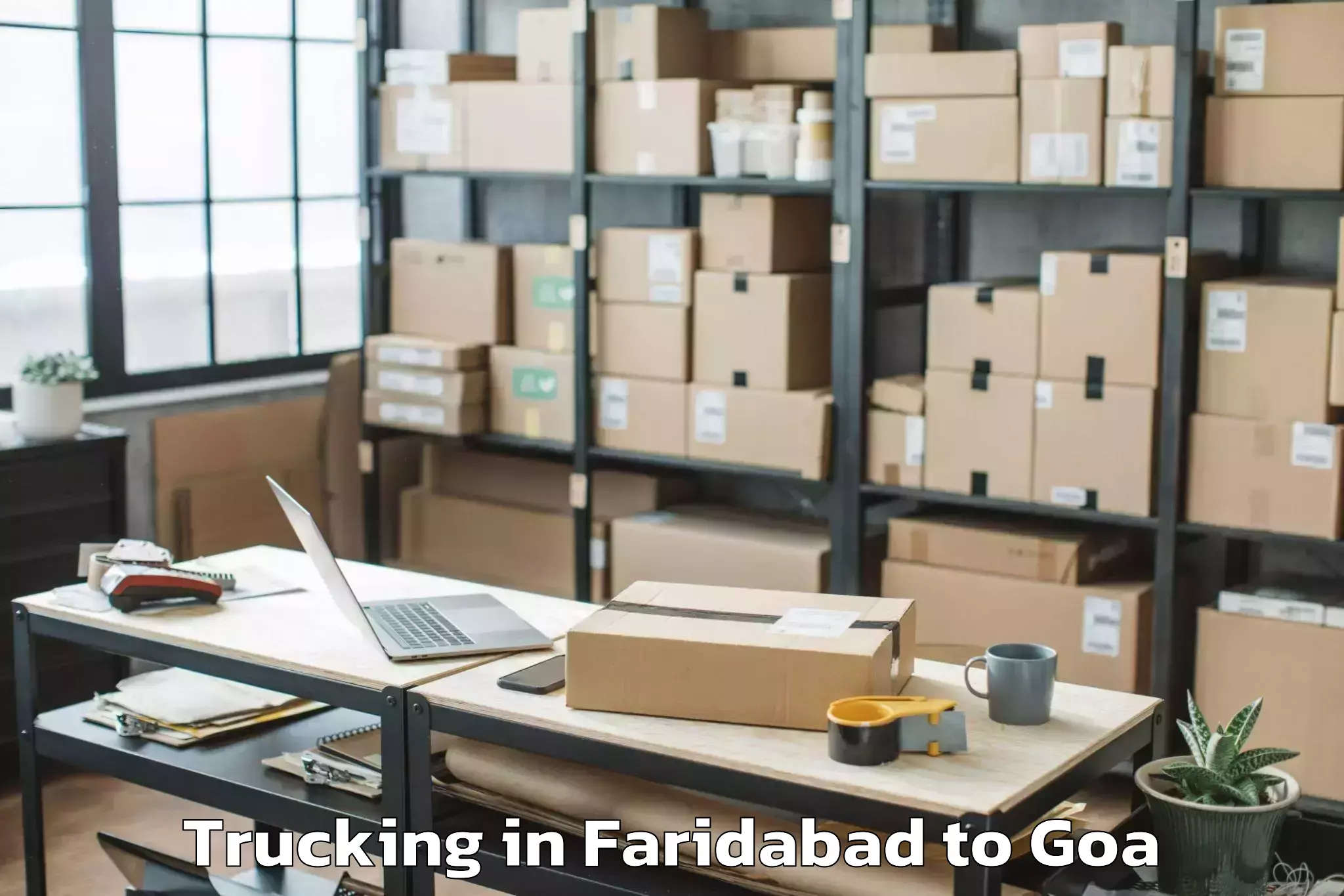 Affordable Faridabad to Aradi Socorro Trucking